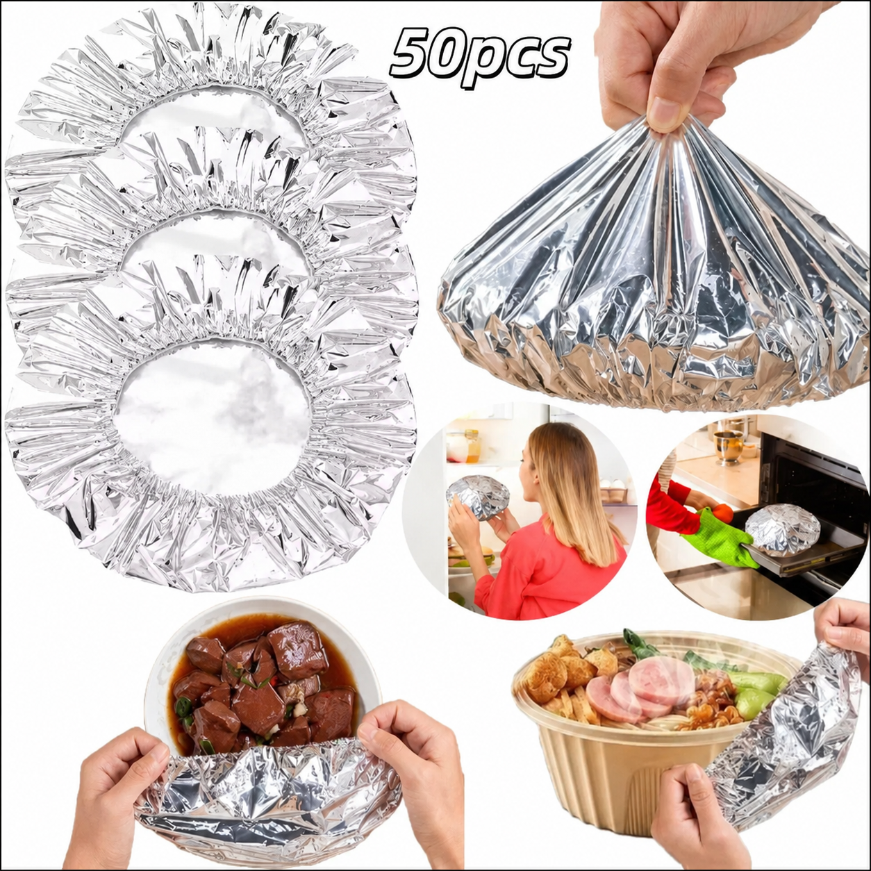 Reusable Aluminum Food Covers